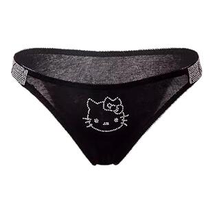 「LA」闪钻KT丨原创可爱猫咪立体卡通轻欧风性感舒适纯棉档内裤女