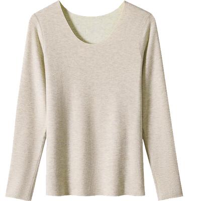 德绒保暖内衣套装女羊绒打底秋冬