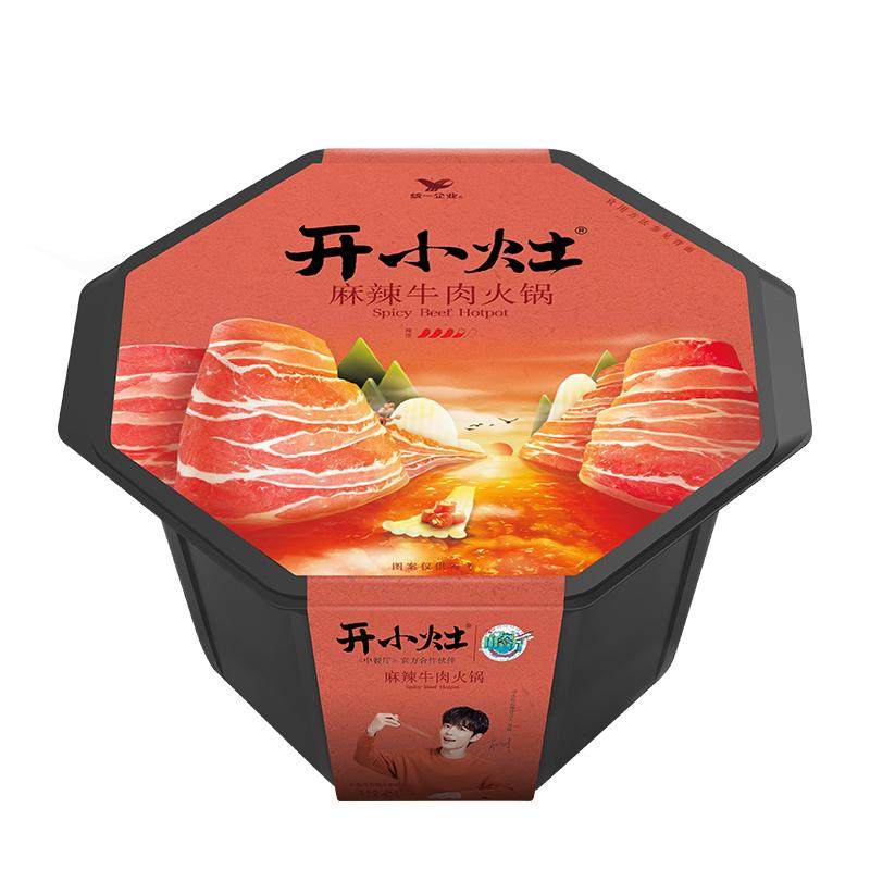 统一开小灶自热小火锅麻辣牛肉锅香辣自热自煮火锅露营户外