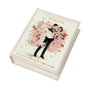 diy定制情侣新婚大容量结婚相册本纪念册订婚照片6寸插页婚礼收纳