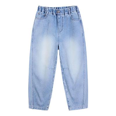 一贝皇城儿童时尚抑菌牛仔裤