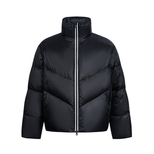 TIRED简约高充绒量90白鸭绒立领保暖羽绒服冬季情侣款面包服外套