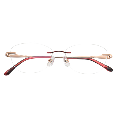无框无边款近视眼镜女款