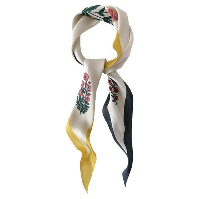 复古小众设计绑发网红森系丝巾