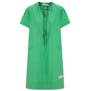 IIIVIVINIKO2025夏新款休闲简约H型抽绳连衣裙女M520683117D