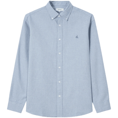 滨波商务休闲微千鸟格长袖衬衫