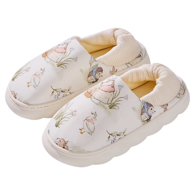 【新品】婧麒月子鞋秋冬孕妇包跟软底棉拖鞋产后居家防滑坐月子鞋