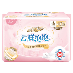 +7云样泡泡152护垫6包共240片