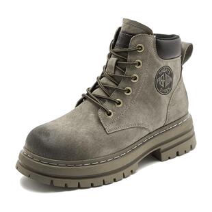 书外大黄靴马丁鞋2026春季新款男女鞋同款增高复古工装官方旗舰店