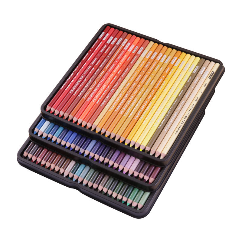 三福霹雳马彩铅Prismacolor官方白色油性单支补色938白铅935黑红黄肤色单只手绘美术专用培斯玛专业彩色铅笔