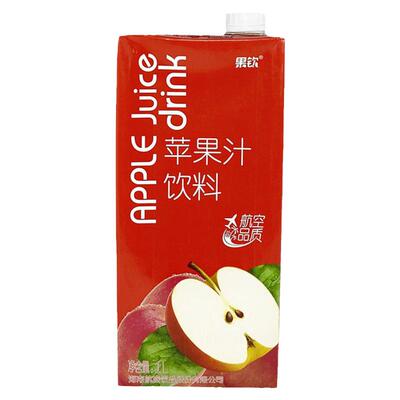 海南海航飞机苹果汁1000lm盒装浓缩饮料休闲健康早餐送礼可整箱包