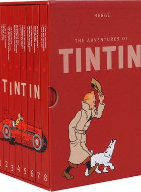 现货 丁丁历险记套装 英文原版 Tintin Collection The Adventures of Tintin 精装 收藏版 丁丁 1-8全套进口原版