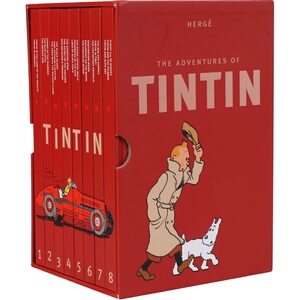 预售 丁丁历险记套装 英文原版 Tintin Collection The Adventures of Tintin 精装 收藏版 丁丁 1-8全套进口原版
