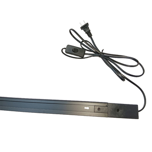 轨道射灯轨道条灯槽带线带开关纯铜加厚风扇块根服装店餐厅LED灯