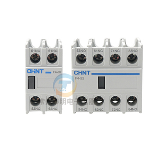CHNT正泰接触器辅助触头F4-11/40/20/22/31触点02常闭13 CJX2常开