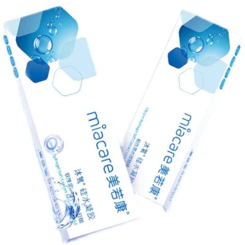 高透氧miacare美若康隐形眼镜硅水凝胶日抛10片/盒
