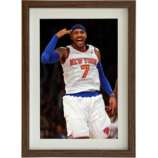 NBA掘金尼克斯安东尼相框桌面摆台装饰画海报挂画生日礼物纪念品