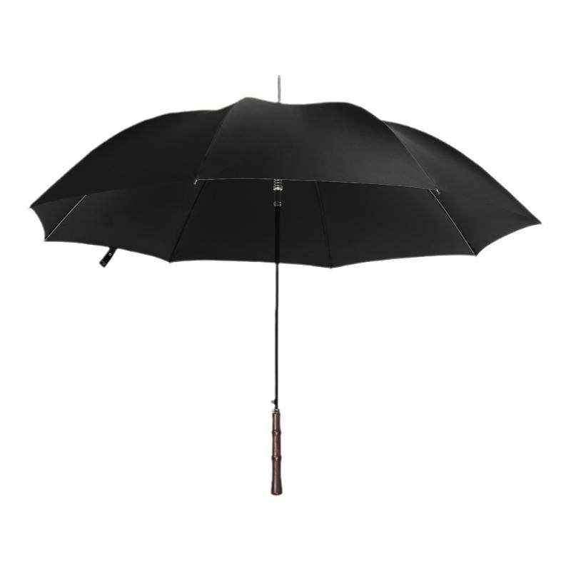 轻奢复古绅士檀木商务大号雨伞