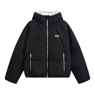 悟空有货2025冬季90白鸭绒连帽羽绒服男潮牌加厚保暖百搭棉服外套