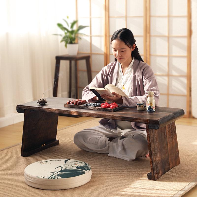 可折叠桐木古琴桌凳禅意共鸣矮琴桌便携式古筝桌中式国学桌膝琴桌
