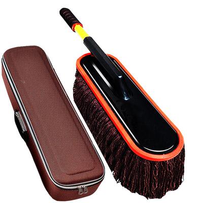 纯棉汽车扫灰掸子擦车拖把洗车刷子除尘掸刷车单子蜡刷蜡拖油弹子