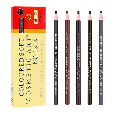 正品1818拉线眉笔防水防汗不脱色持久初学者化妆师专用撕拉刀削式