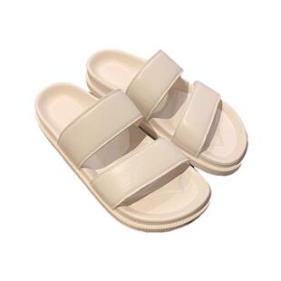 网红ins潮厚底凉拖夏季时尚室内防滑学生韩版原宿风双带拖鞋女