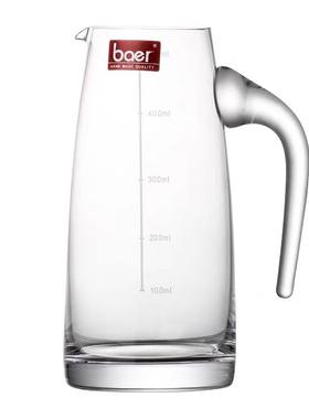 分酒器水晶玻璃带把手刻度