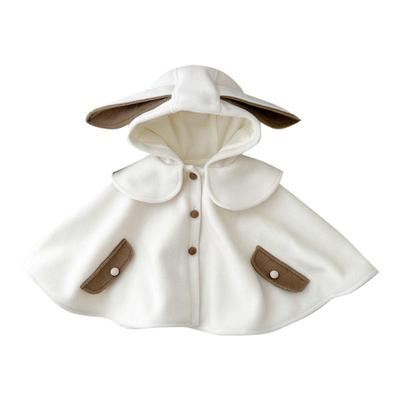 婴儿披风斗篷秋冬外出服宝宝衣服超萌冬装加绒保暖婴幼儿防风外套