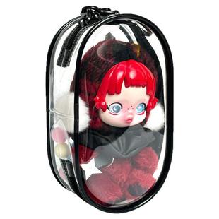 sp冬日乐章保护套手办挂件透明娃包外出skullpanda泡泡玛特防尘罩