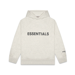 FOG复线ESSENTIALS胶标连帽卫衣高街宽松休闲帽衫秋冬季外套男女