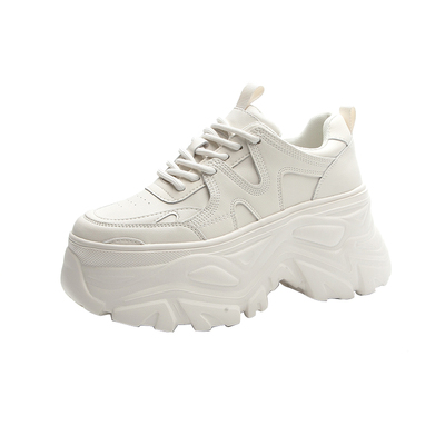 网面厚底老爹鞋女透气增高运动鞋