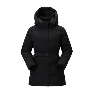 LAFUMA乐飞叶户外冬季鹅绒羽绒服女士松紧腰防风拒水保暖外套上衣