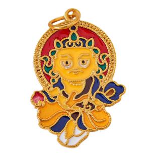 古法沙金久不掉色转金筒佛像吊坠吊饰项链毛衣链手链包挂车挂配件