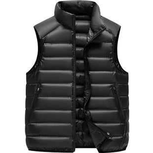 雪中飞羽绒马甲男2025新款秋冬季轻便保暖内胆背心内外穿百搭坎肩