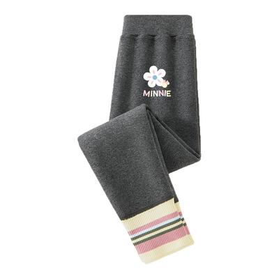 迪士尼女童打底裤冬外穿加绒加厚保暖2025新款裤子冬装儿童运动裤