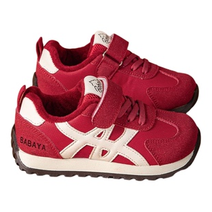 芭芭鸭儿童棉鞋女保暖加绒女童阿甘鞋2025冬季新款二棉鞋男童板鞋