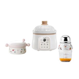 plodon浦利顿宝宝辅食机婴儿微压辅食锅炖盅恒温注水保温辅食碗