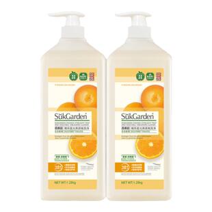 【香菇来了】蔬果园洗洁精洗碗水果蔬菜洗涤清洗剂餐具净1.28kg*2