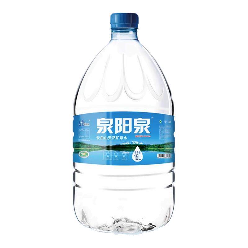 泉阳泉长白山天然弱碱性12L15L*6桶家庭饮水机饮用大桶装矿泉水