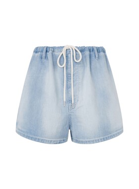 【惊喜】Moschino Jeans 女士宽松A字形松紧腰牛仔短裤