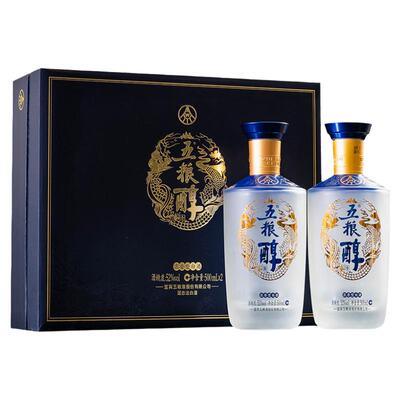 五粮醇醇香礼盒浓香型52度白酒