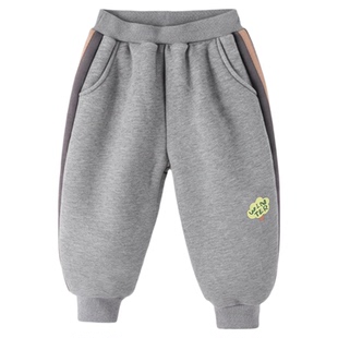 男童裤子秋冬新款小宝宝长裤冬季男孩休闲裤运动加厚儿童童装冬装