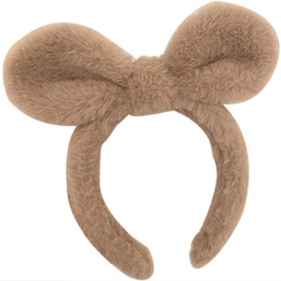 毛绒兔耳朵发箍女洗脸头箍网红发卡头饰发箍高颅顶可爱俏皮发饰