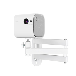 投影仪支架白色壁挂墙装折叠伸缩床头托架吊装适用极米Z6X坚果当贝小明Q2天猫魔屏酷乐视万向6mm1/4云台配件