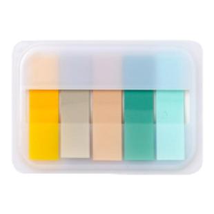 【百词斩文创】5色4色彩色糖果哑光索引贴独家配色盒装易抽取共100枚笔记本文件夹标签贴抽取式创意学生粉色