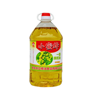 重庆小蜜蜂一级菜籽油5L桶装非转基因物理压榨农家传统食用油炒菜