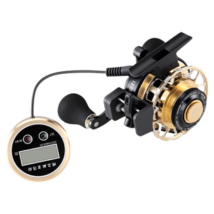 皓顿数显排线筏钓轮渔轮鱼线轮筏竿轮桥钓阀杆前打冰钓轮磁力缓降