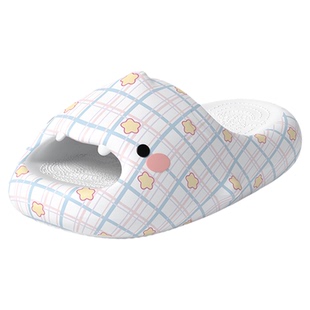 chikoku可爱小甜鲨鱼拖鞋女夏新款居家室内防滑厚底情侣凉拖鞋男