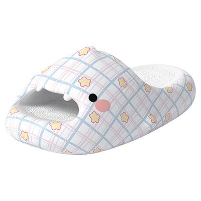 可爱鲨鱼厚底防滑浴室凉拖